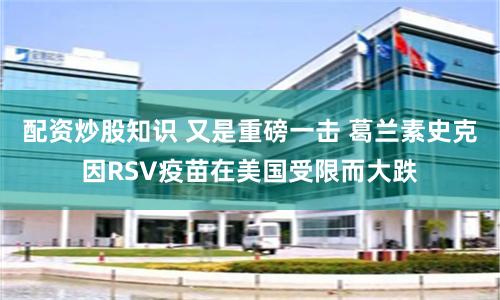 配资炒股知识 又是重磅一击 葛兰素史克因RSV疫苗在美国受限而大跌